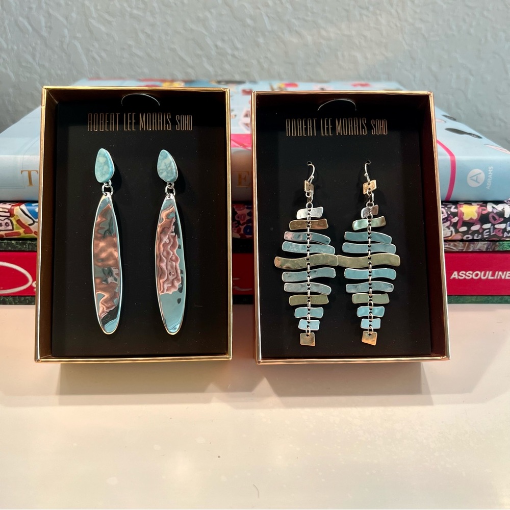 2 Pairs NWOT Robert Lee Morris Soho Earrings